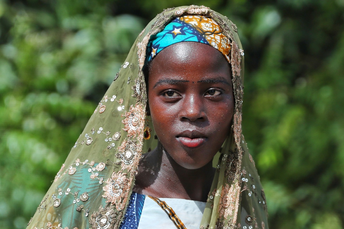 部落少女.摄于乍得