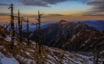 秦岭的最后一抹光晕