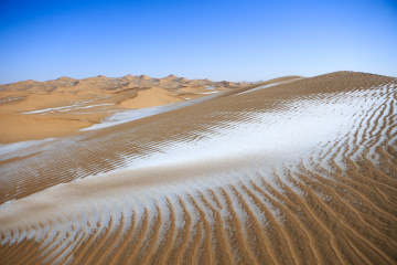 雪后腾格里沙漠