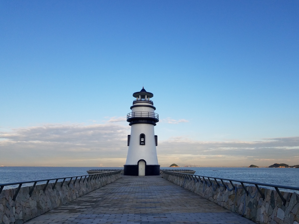 珠海海滨泳场的灯塔