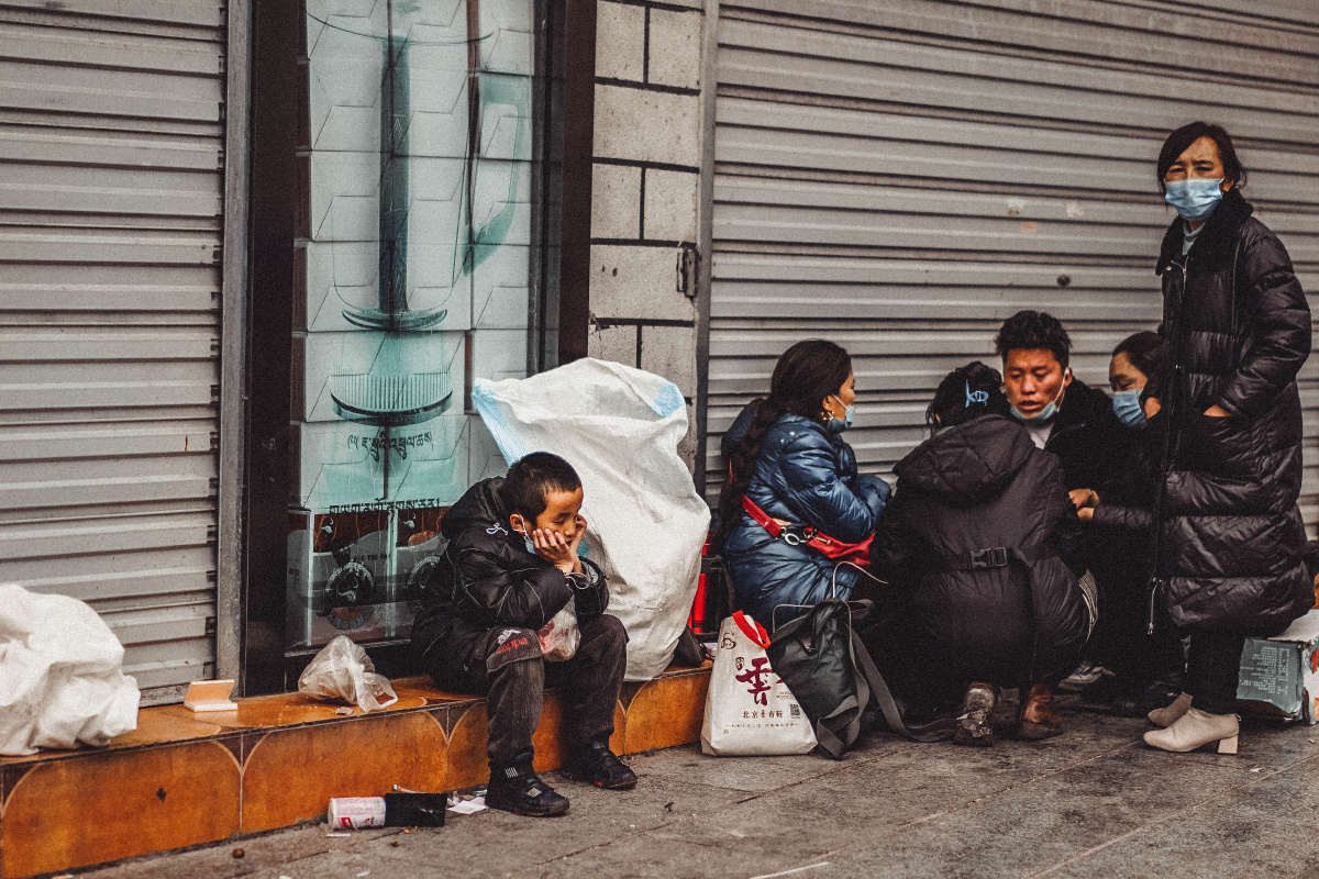 拉萨街头芸芸众生相