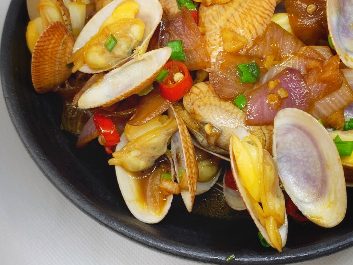 奶糖美食之辣炒蛤