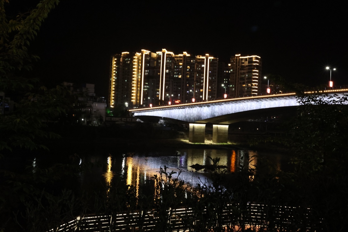 建阳潭城夜景