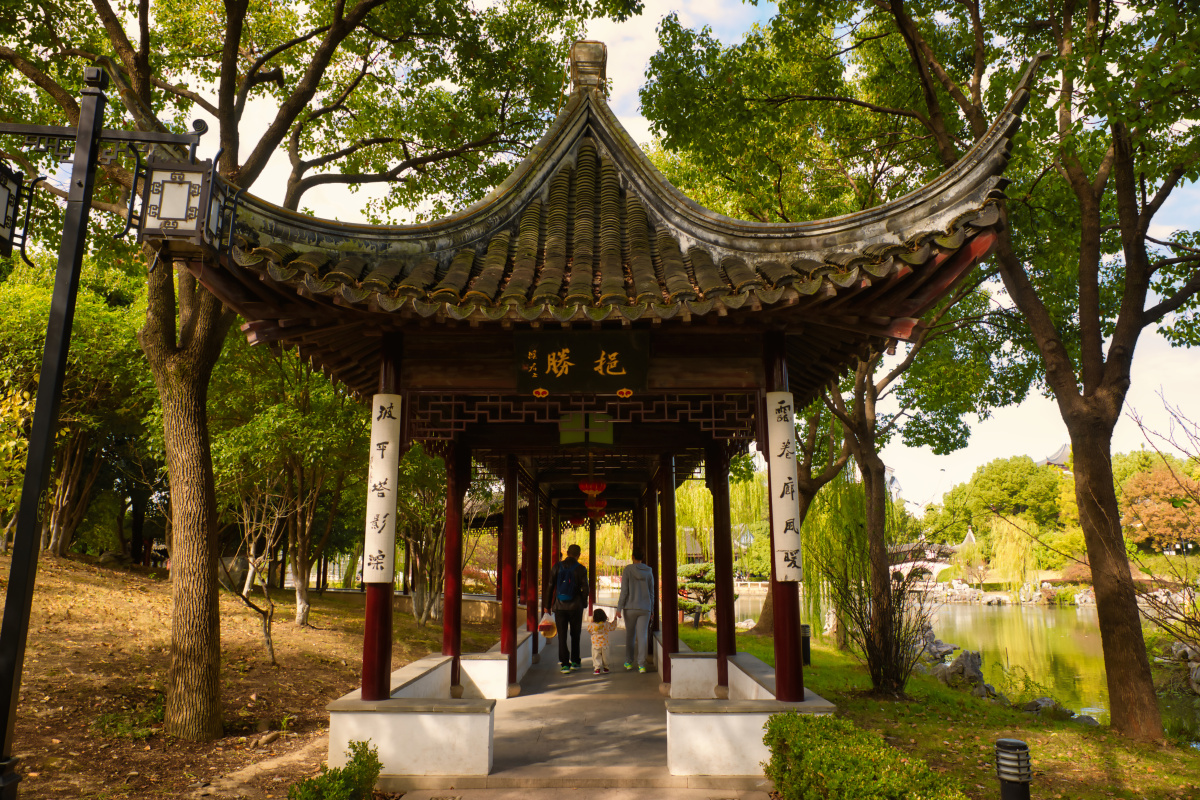 苏州园林盘门景区之胜挹亭