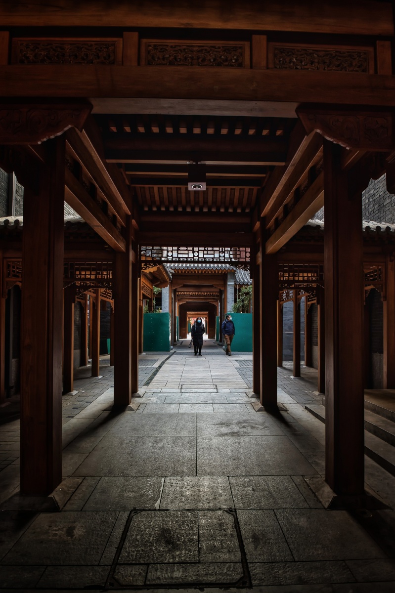 前门北京坊打影