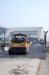 IMGP7982安徽省，淮北市，火车站，压路机