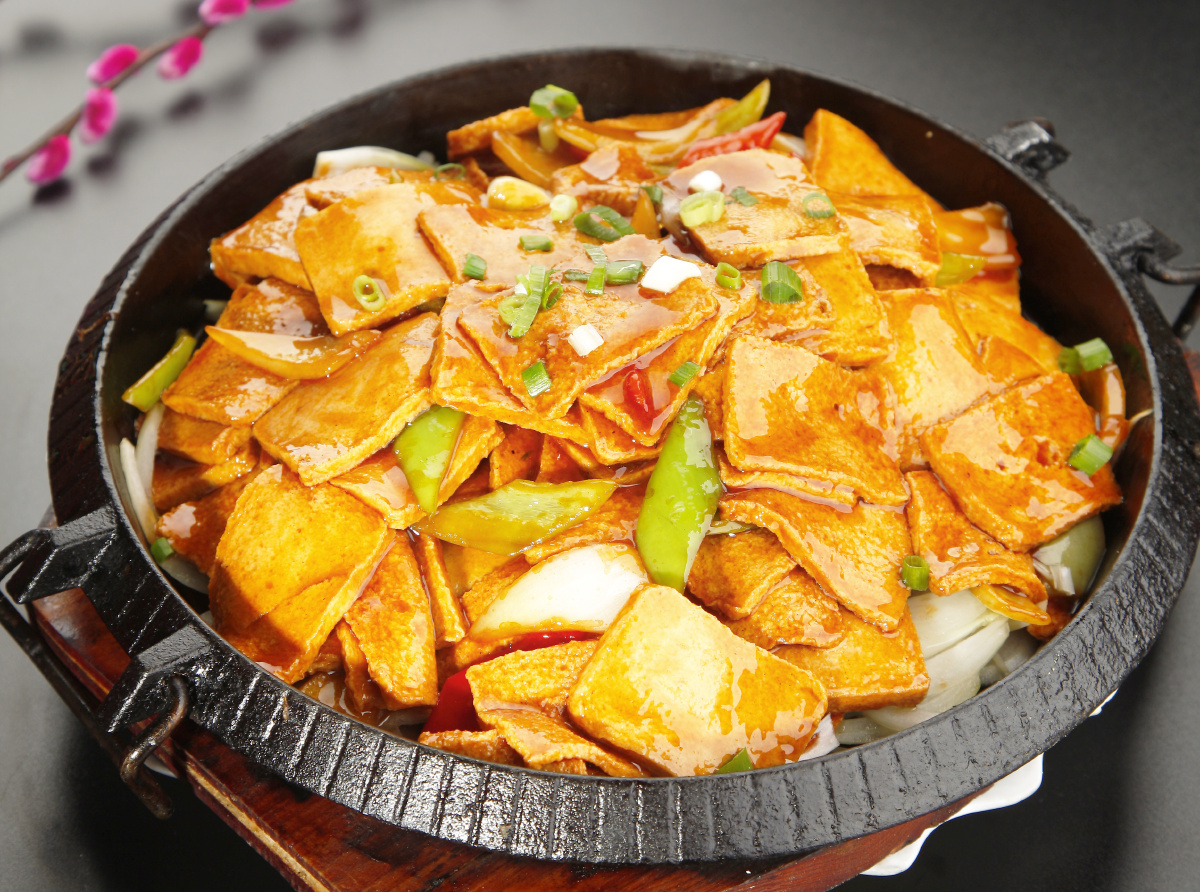 铁板千叶豆腐