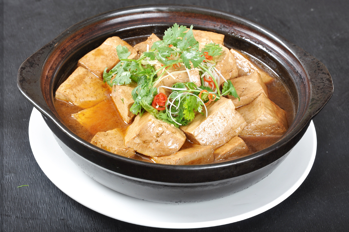 砂锅黑豆腐