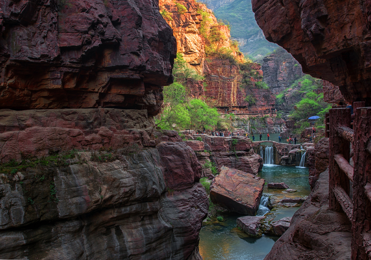 云台山红石峡风光