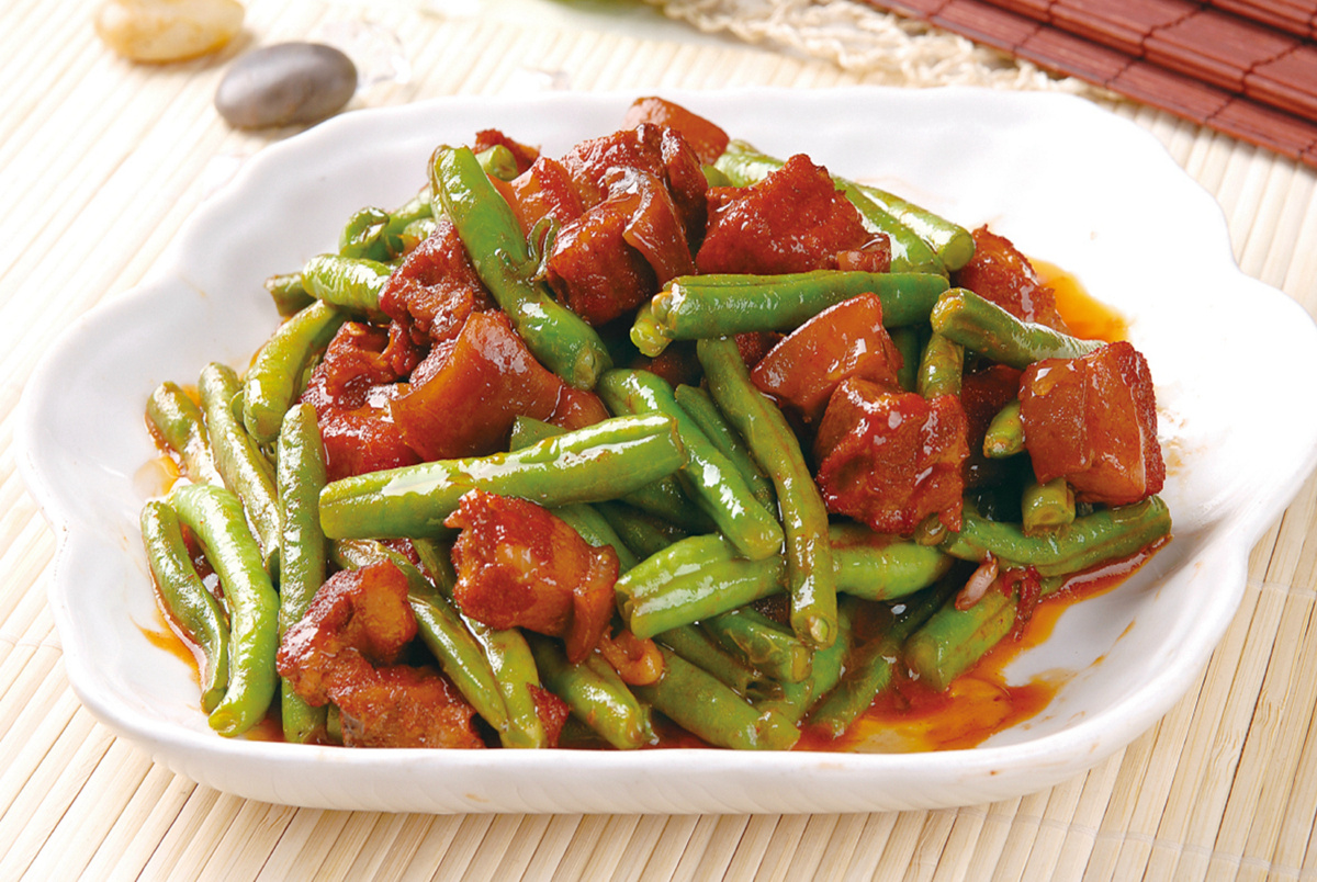 豆角红烧肉