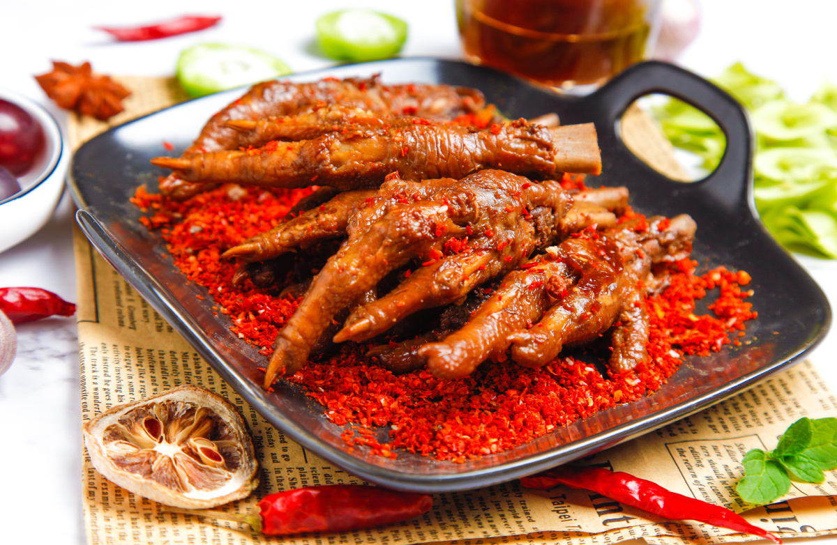 拍美味#舌尖美食#传统美食健康营养麻辣味道凤爪虎皮凤爪还没有人打赏