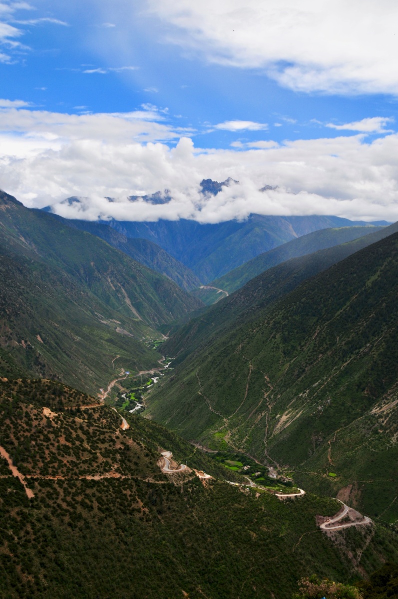 川藏线上的美景(7)--蜿蜒崎岖的318