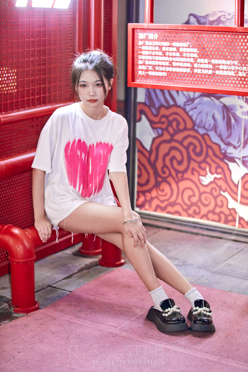 万科云城夜景人像 半身全身特写 霓虹灯