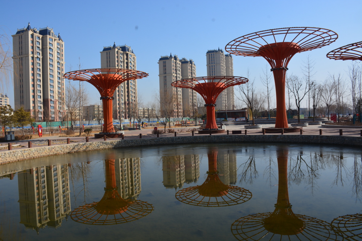 牛尾河公园 - 邢台摄影白云