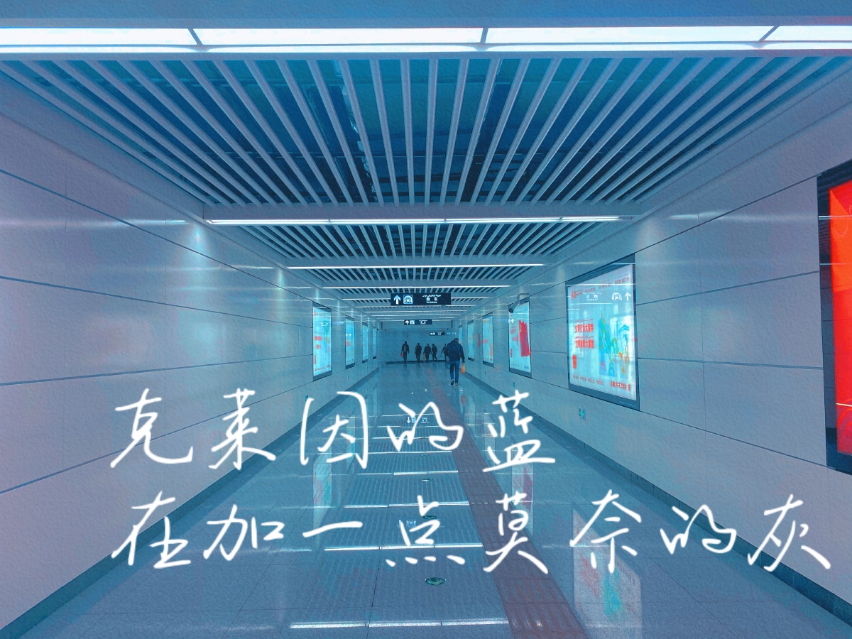 克莱因的蓝再加一点莫奈的灰