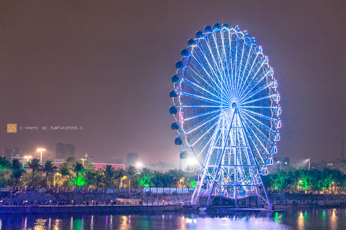 茂名小东江喷泉摩天轮
