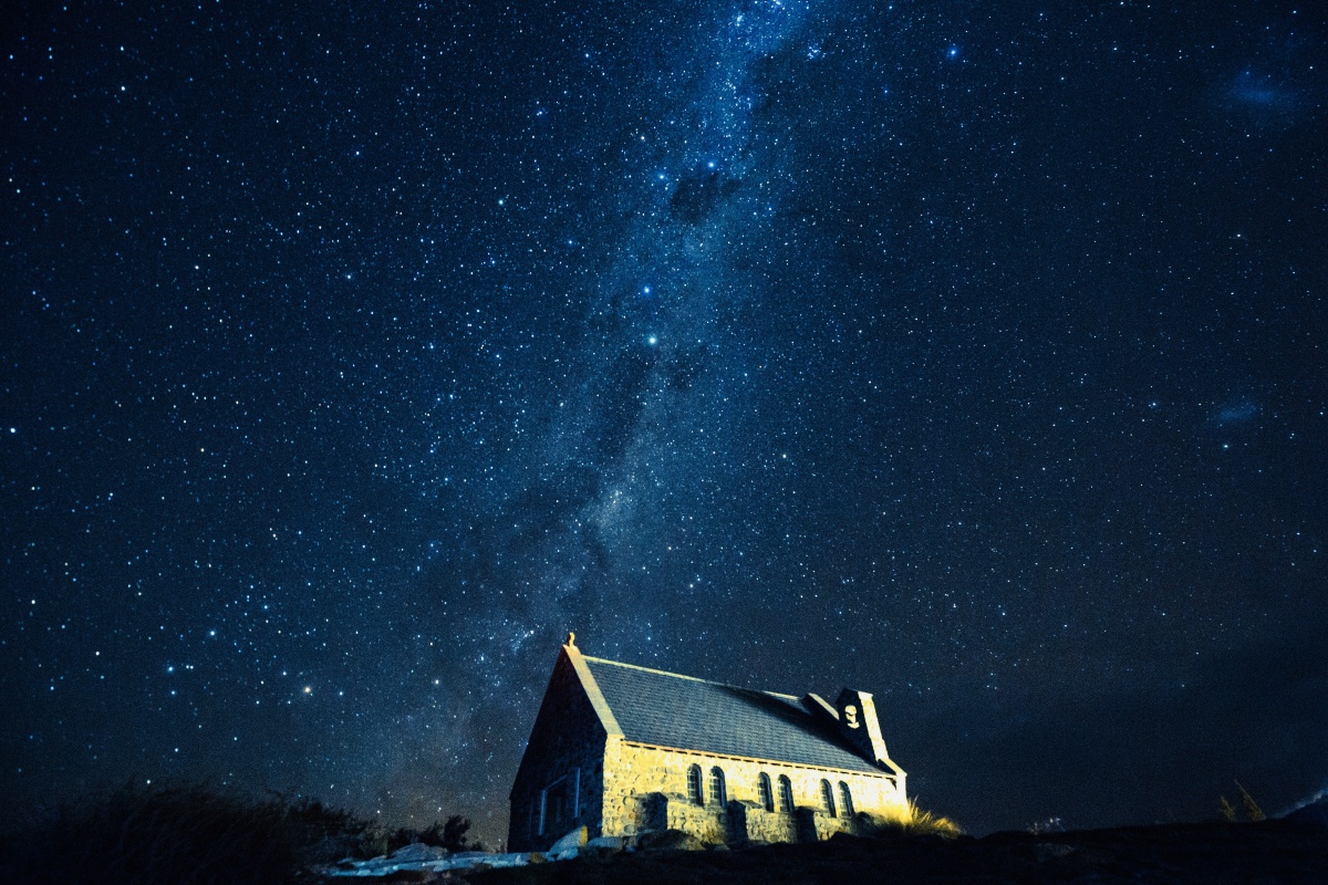 好牧羊人教堂的星空