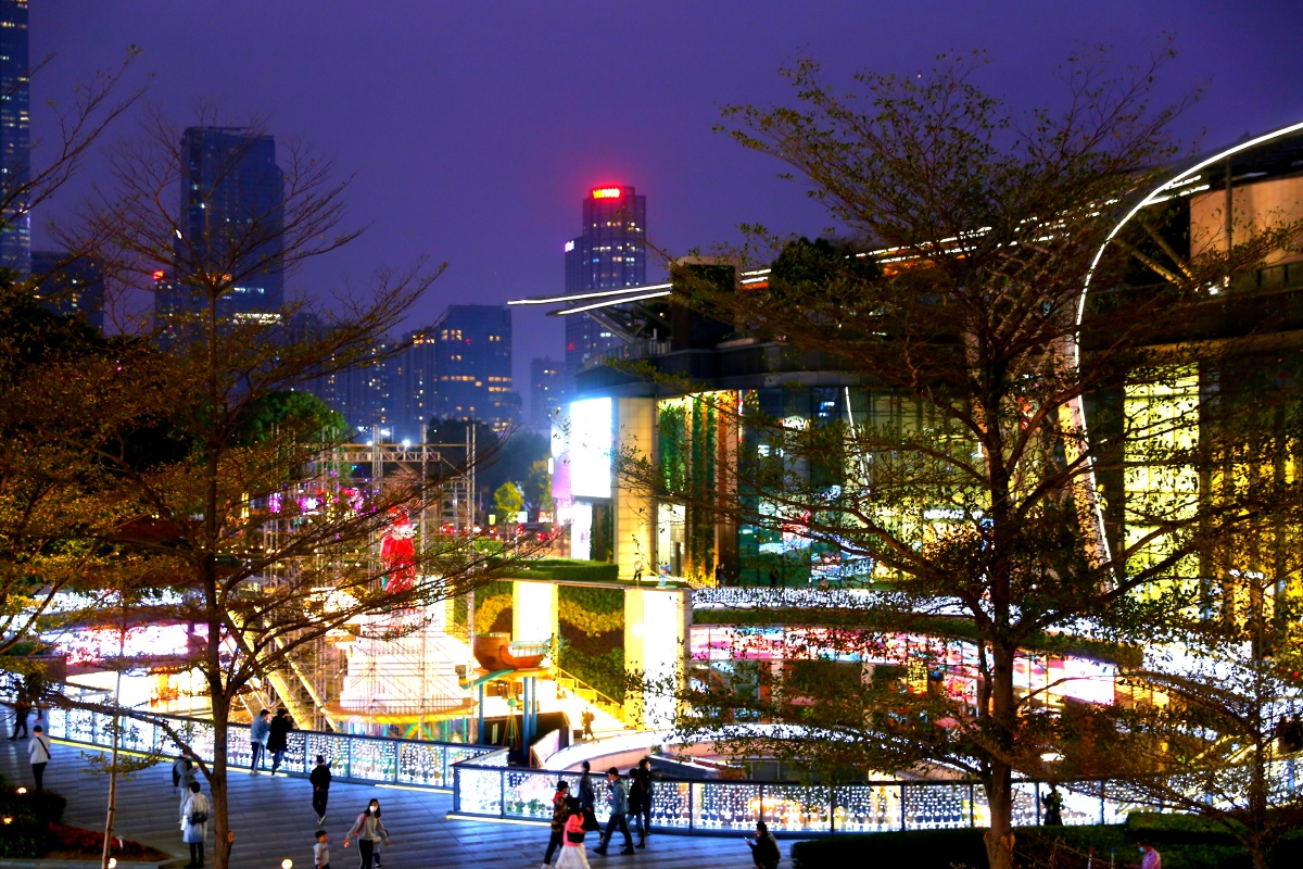 2021年广州天环夜景实拍
