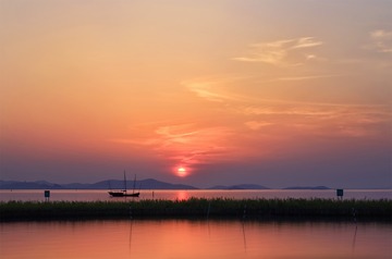 太湖日落_压缩