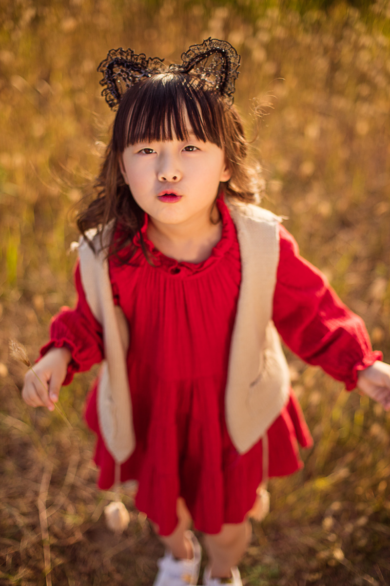 最好的时间遇到最好的阳光 - 儿童摄影师蜻蜓