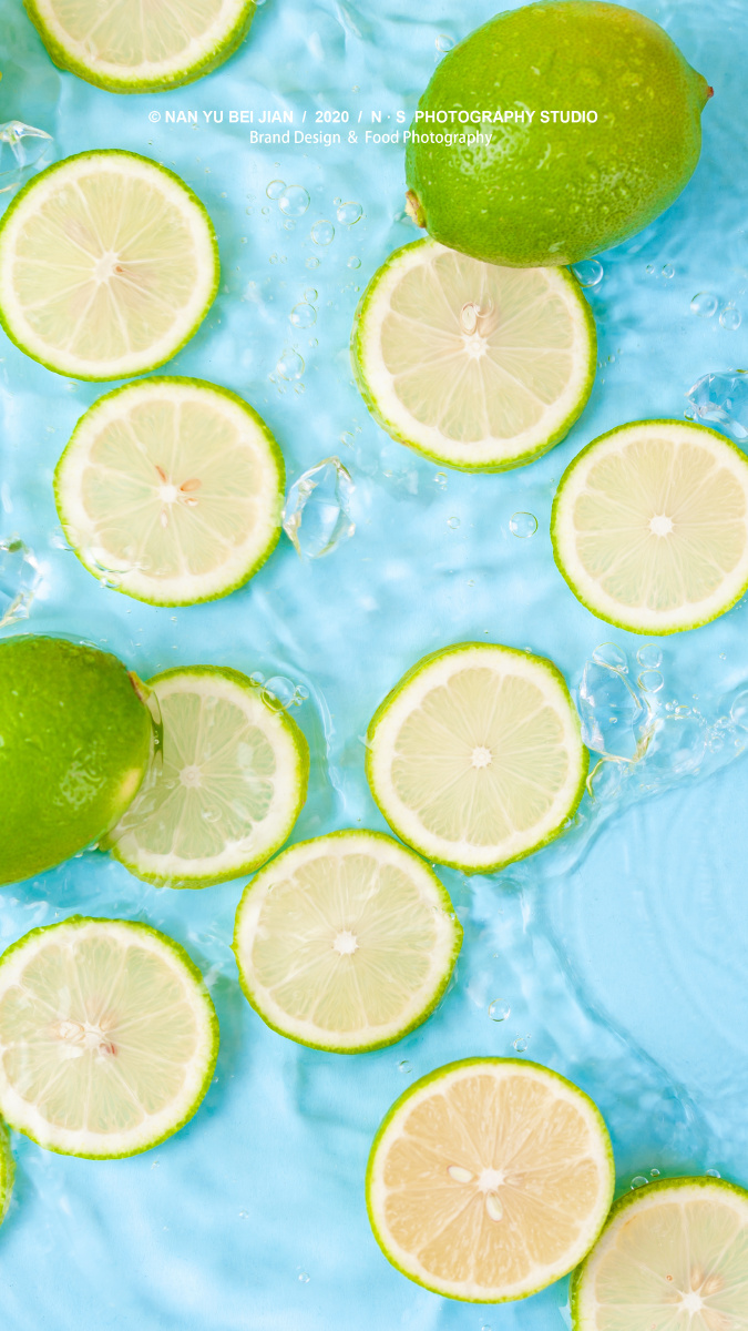 夏了个夏天一点儿加冰的青柠让你一天活力满满