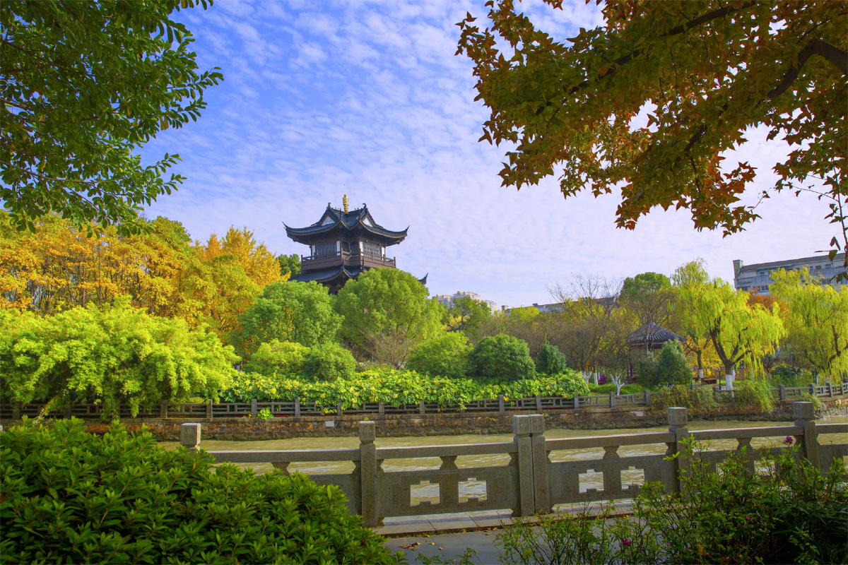 嘉兴范蠡湖公园秋韵