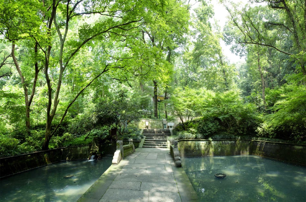 江南名胜杭州虎跑02