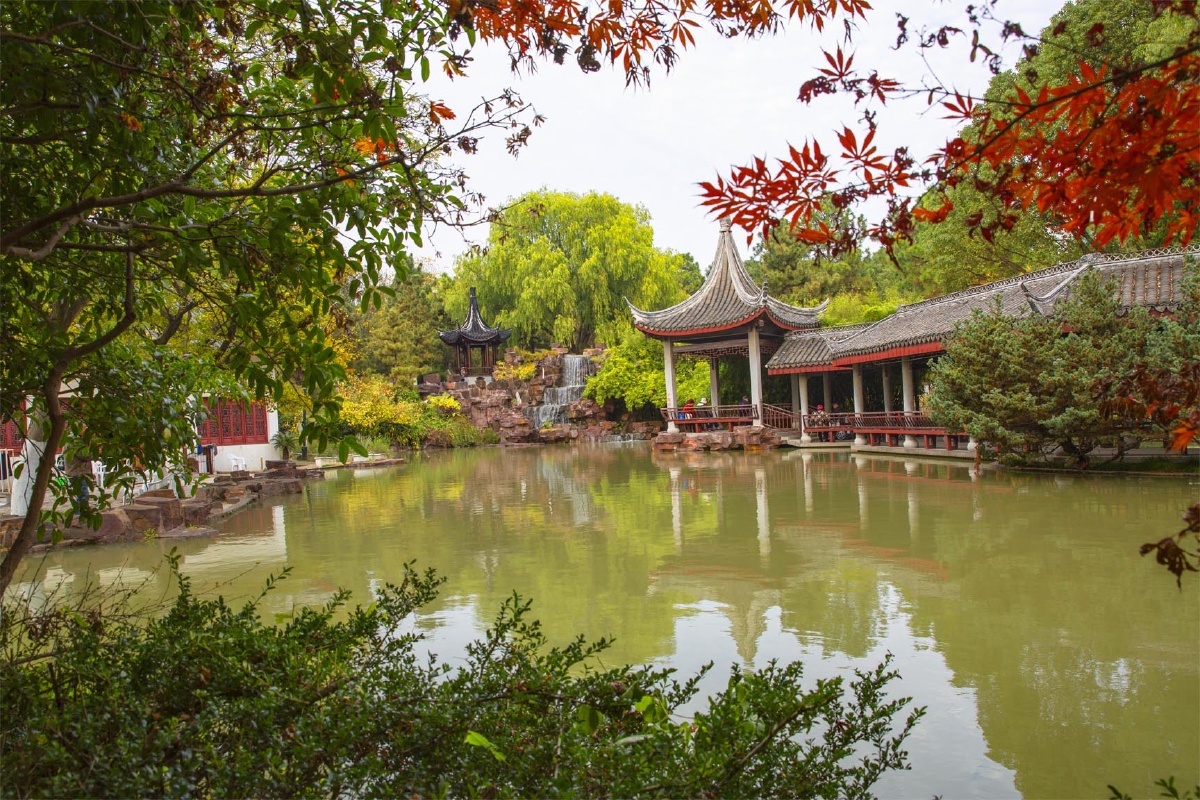 嘉兴范蠡湖公园秋韵
