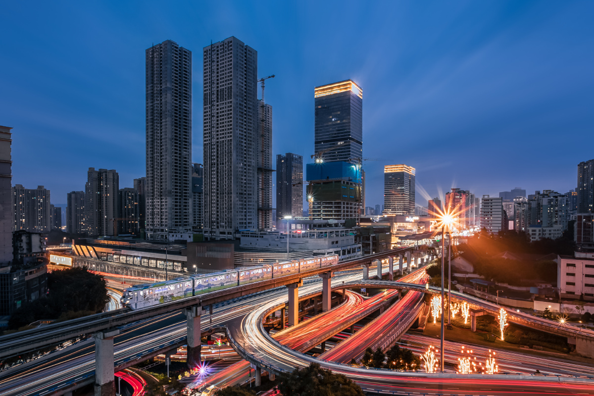 重庆万象城谢家湾轻轨站