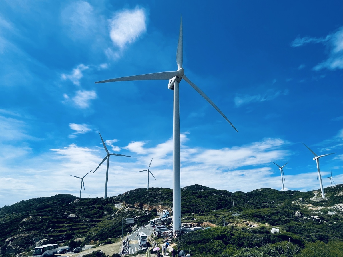 长江澳风力发电景观区福州平潭