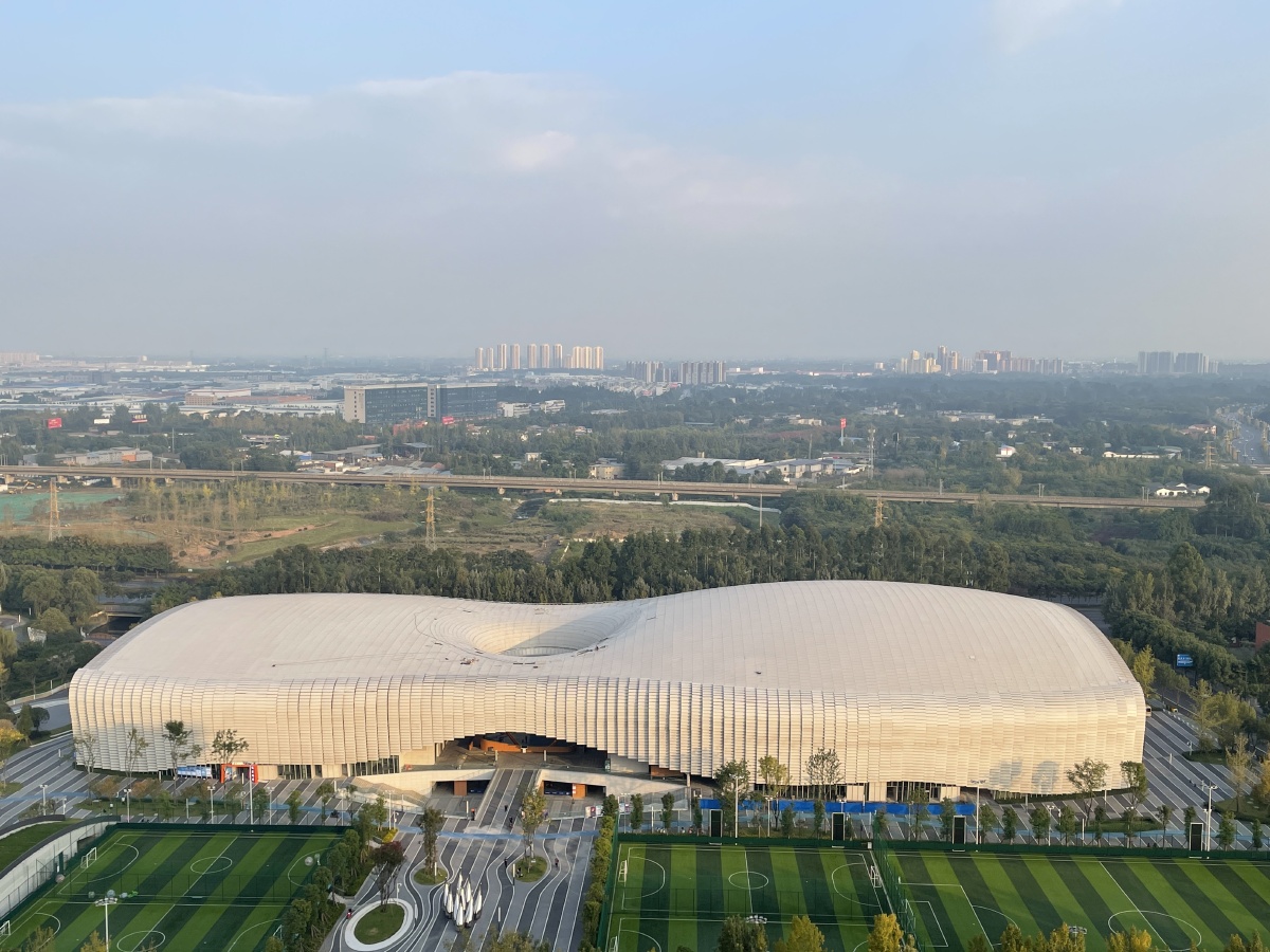 鸟瞰香城体育中心