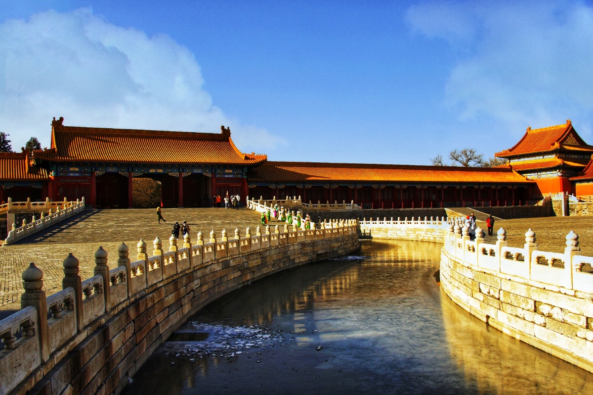 金水河畔凭栏处摄于北京故宫