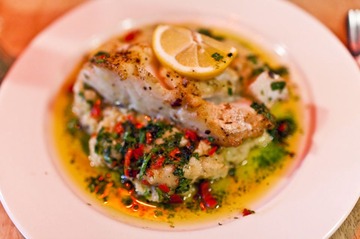 april-2 Cod fillet with mash potato 