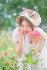 秋日 少女&花季