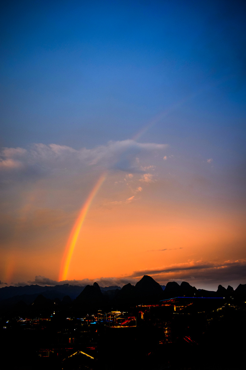 又见彩虹--摄于广西桂林.