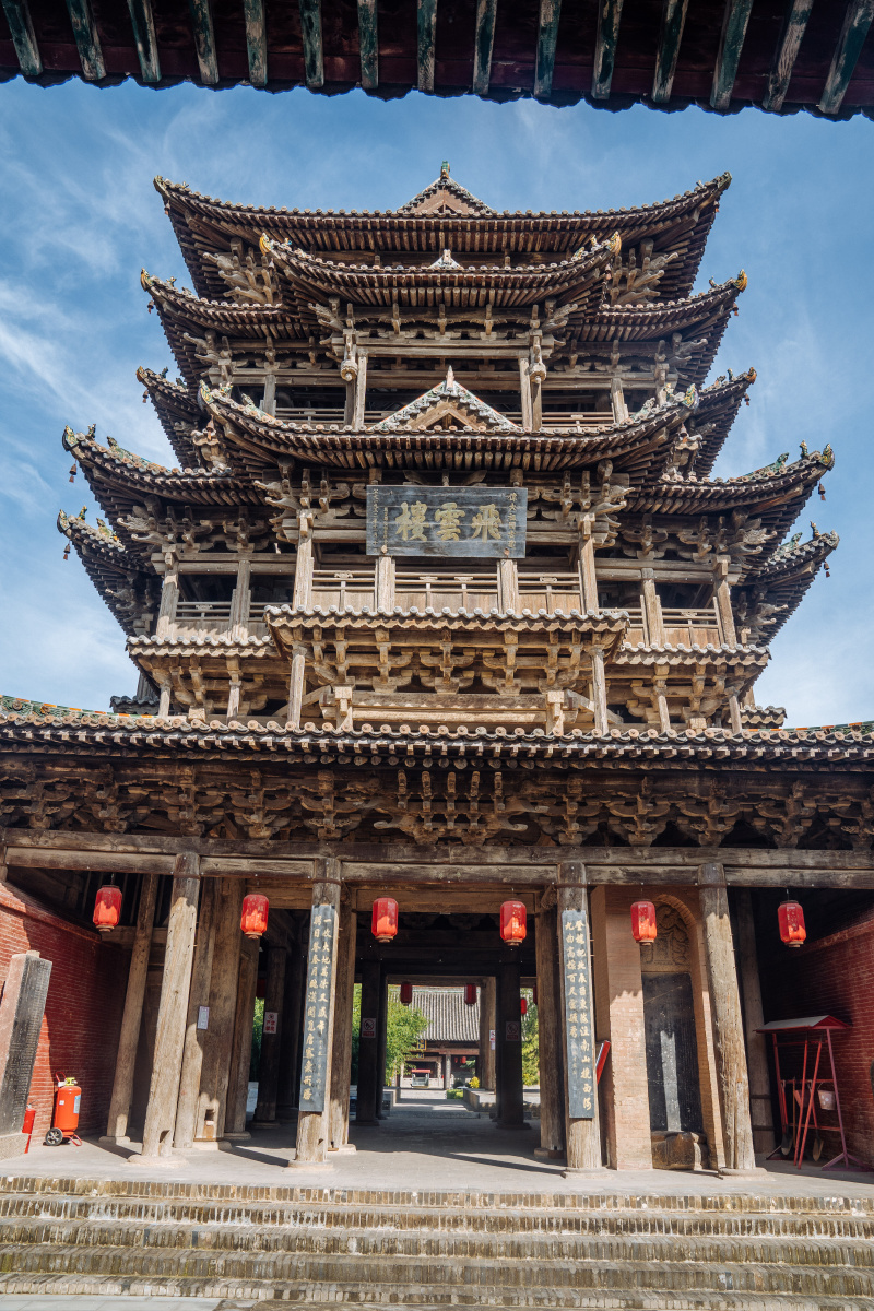 山西万荣县飞云楼欣赏中国古建筑的好地方纯木结构太震撼