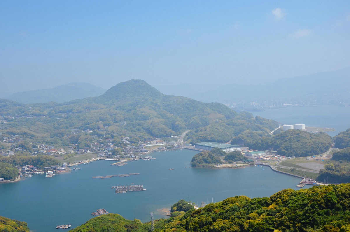 长崎县的第二大城市佐世保市著名景点九十九岛