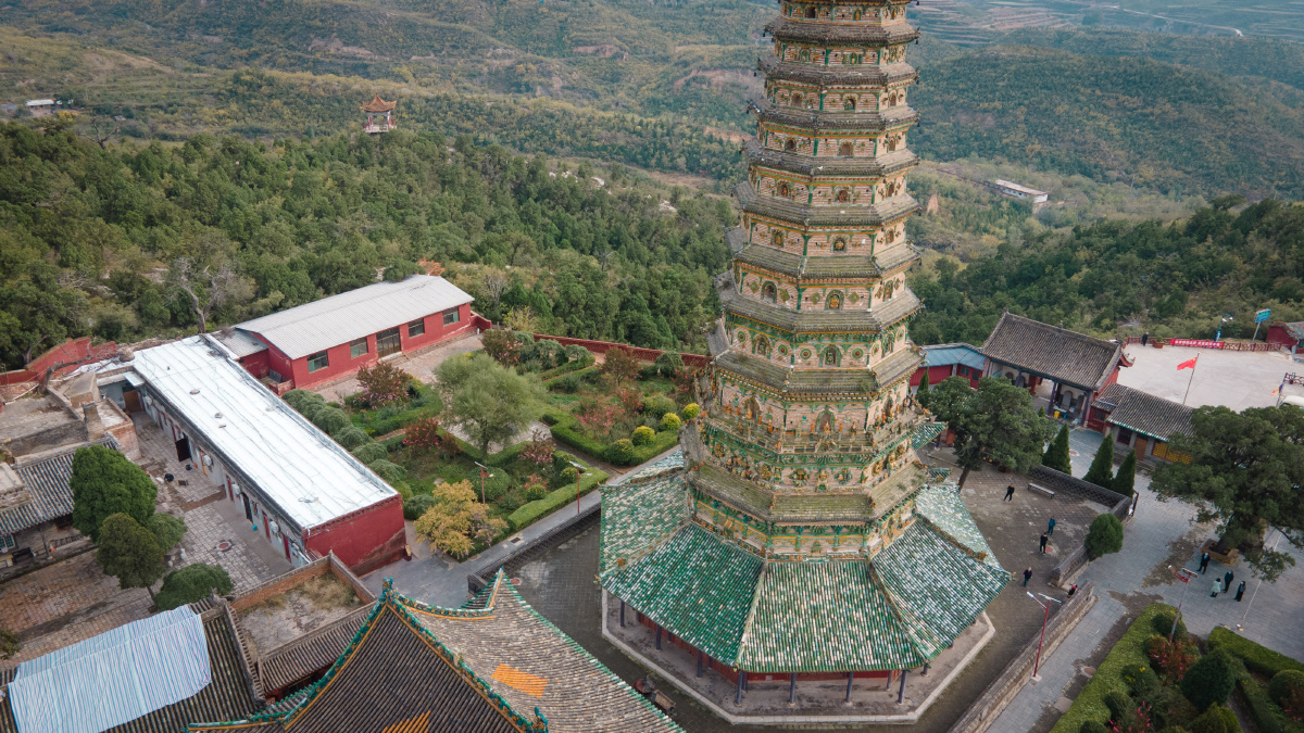 山西临汾琉璃塔广胜寺流光溢彩古人真的太厉害了