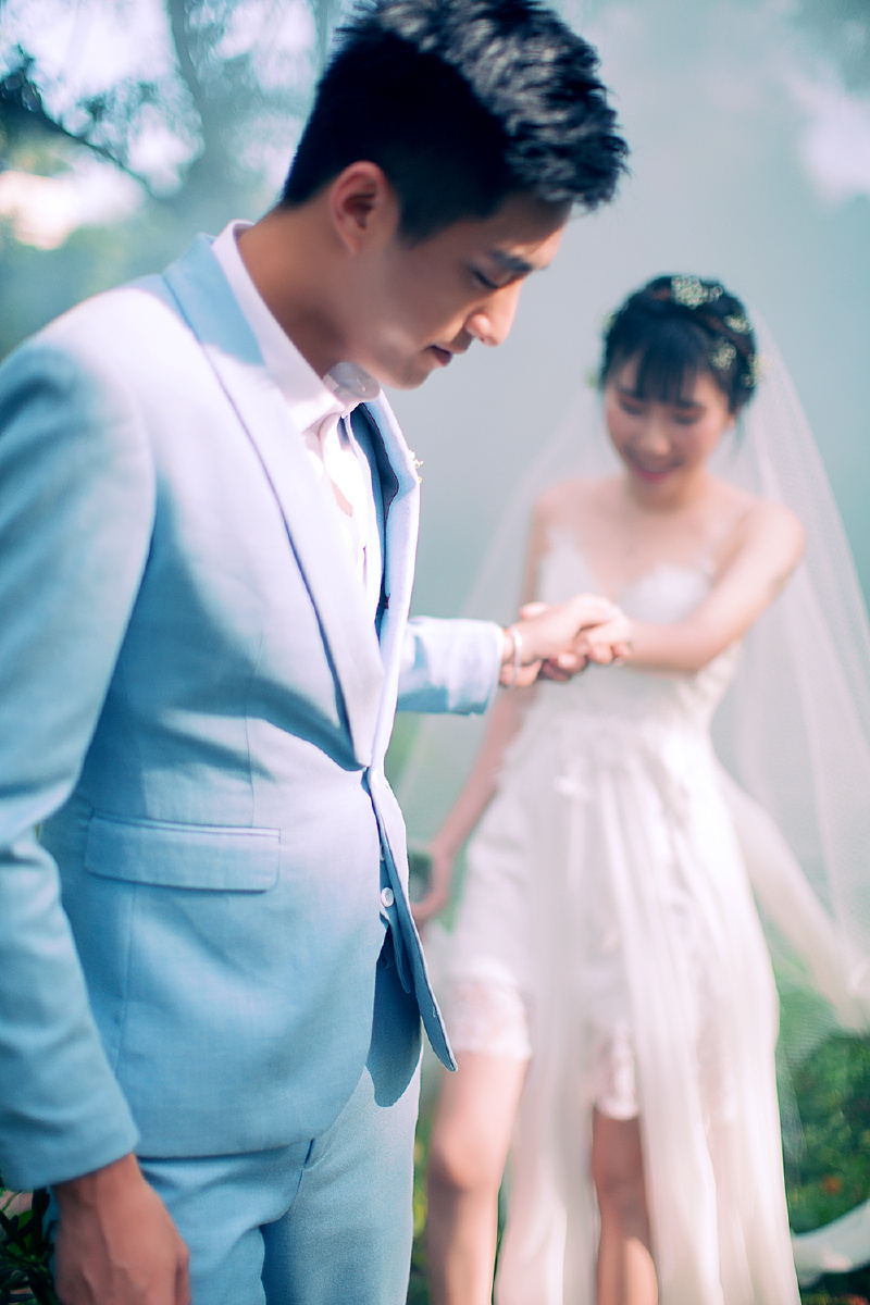 多重曝光下的婚纱照客照欣赏