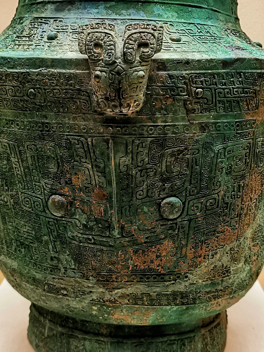 我在北京看文物青铜罍1986年出土于四川三星堆收藏于国家博物馆在北京