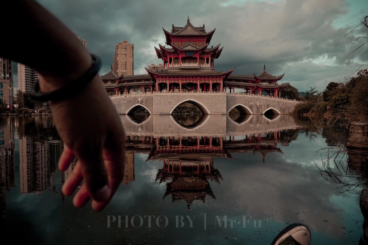 玉溪兰溪桥古建筑调色