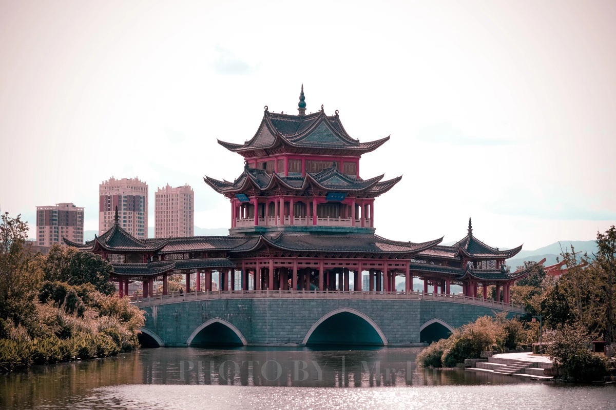 玉溪兰溪桥古建筑调色