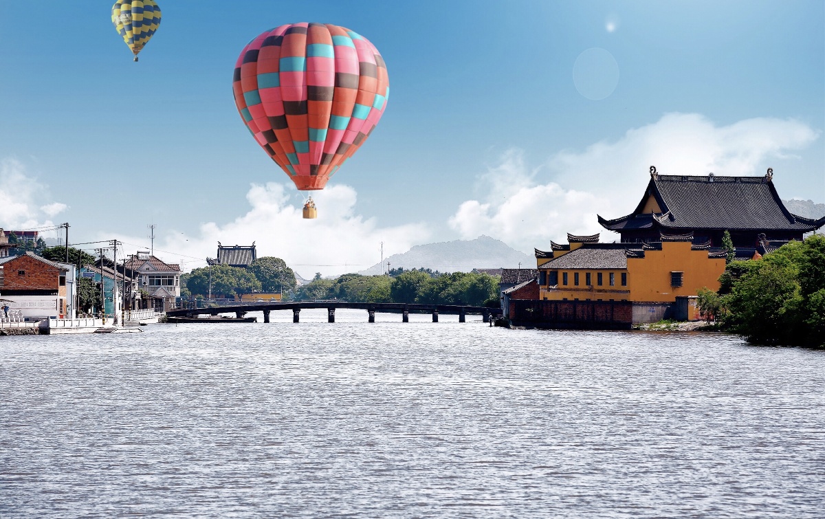 广德湖上的十三洞桥