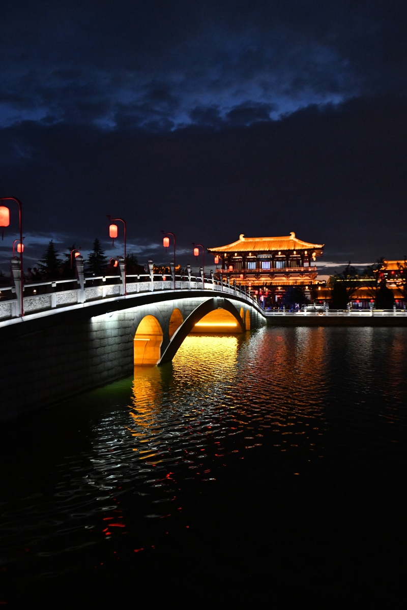 华灯渐上梦回唐朝大唐芙蓉园