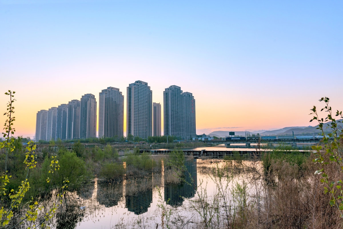 鞍山杨柳河的早晨2020-4-27