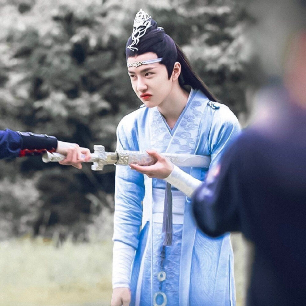 陈情令花絮现场照王一博肖战