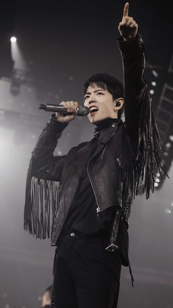 杨紫皮衣造型肖战流苏皮衣造型