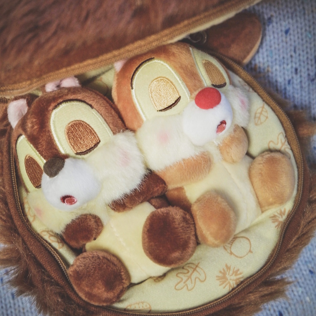 睡眠板栗奇奇蒂蒂公仔特别可爱