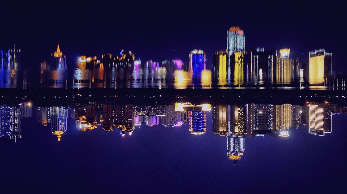 南湖公园夜景