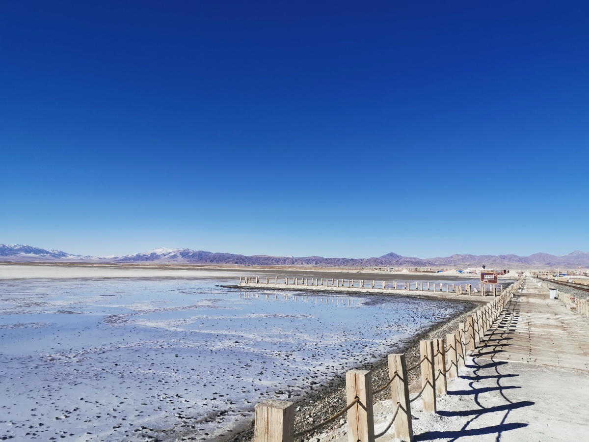 冬季茶卡盐湖